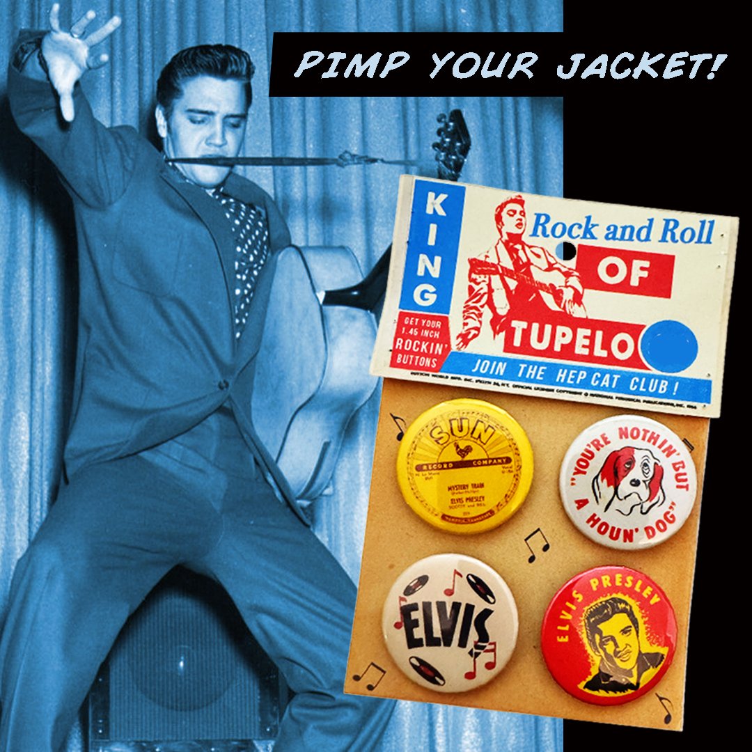 KING OF TUPELO  badges set