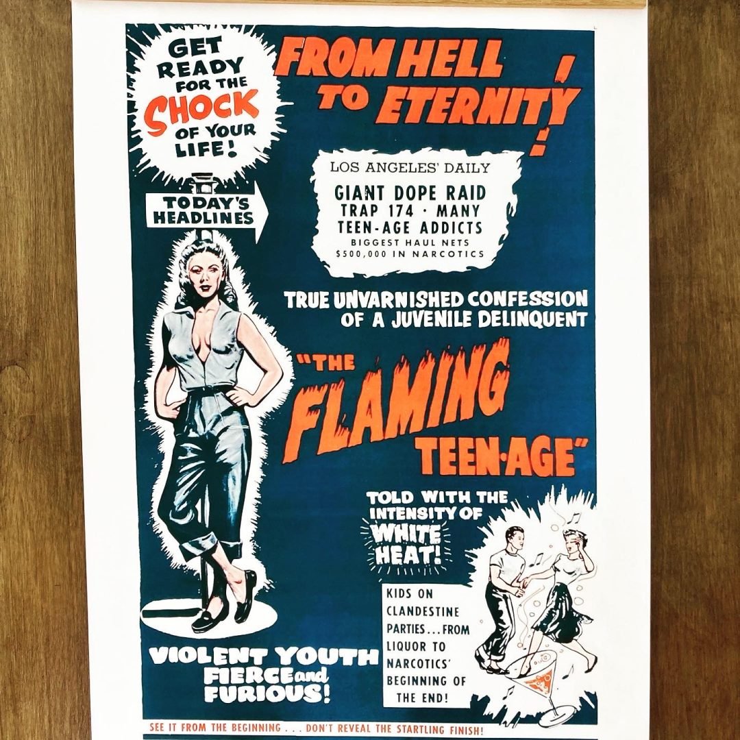The Flaming Teen-Age Poster
