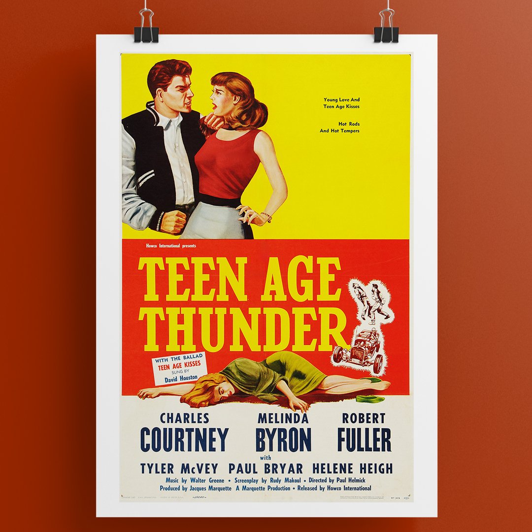 Teen Age Thunder Poster - Australian version!