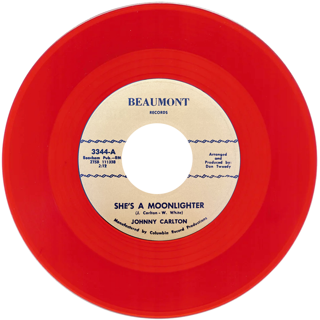 Johnny Carlton - She's a moonlighter • Reissue green wax