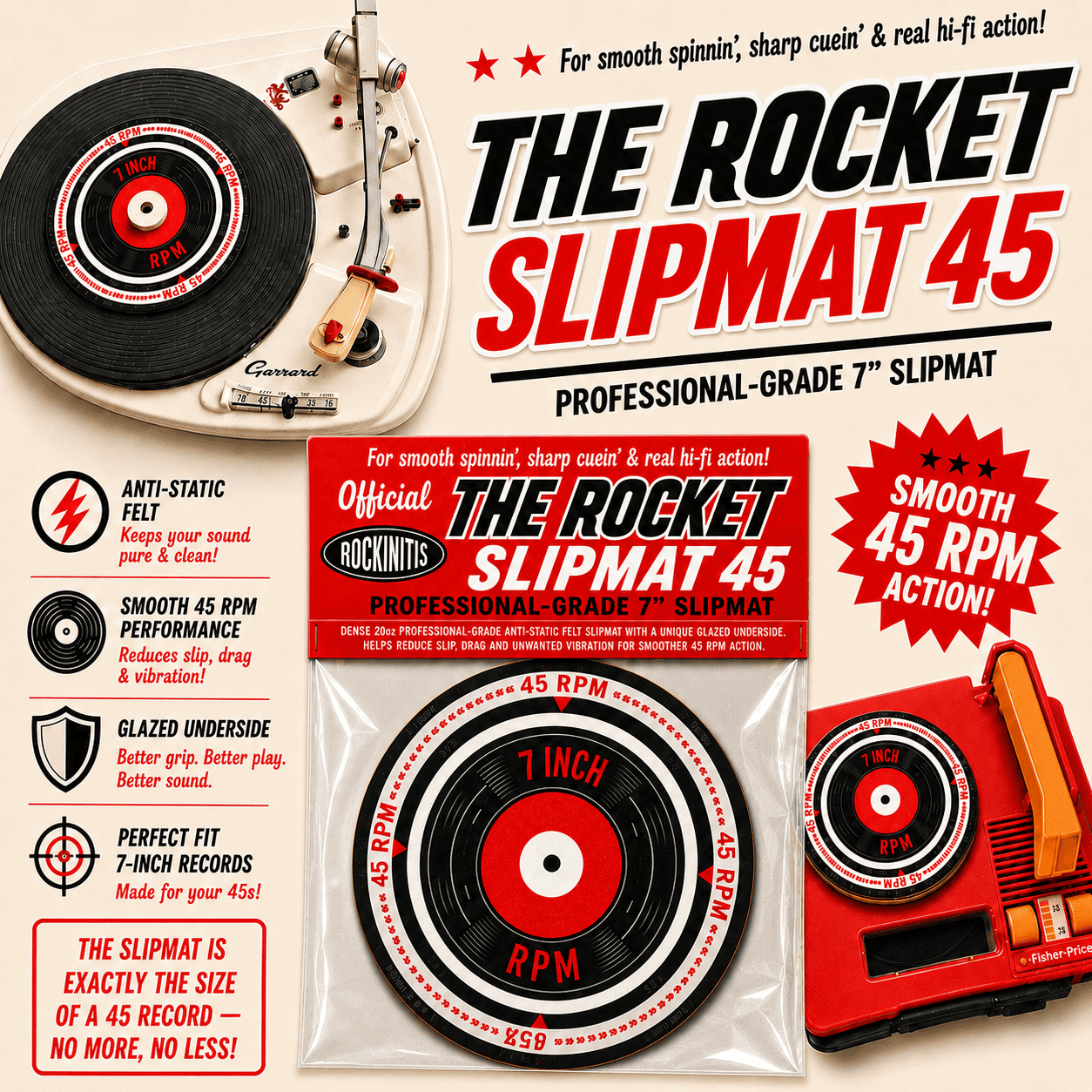 THE ROCKET SLIPMAT 45